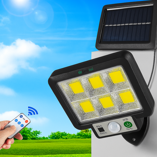 Lâmpada solar poderosa com sensor de movimento