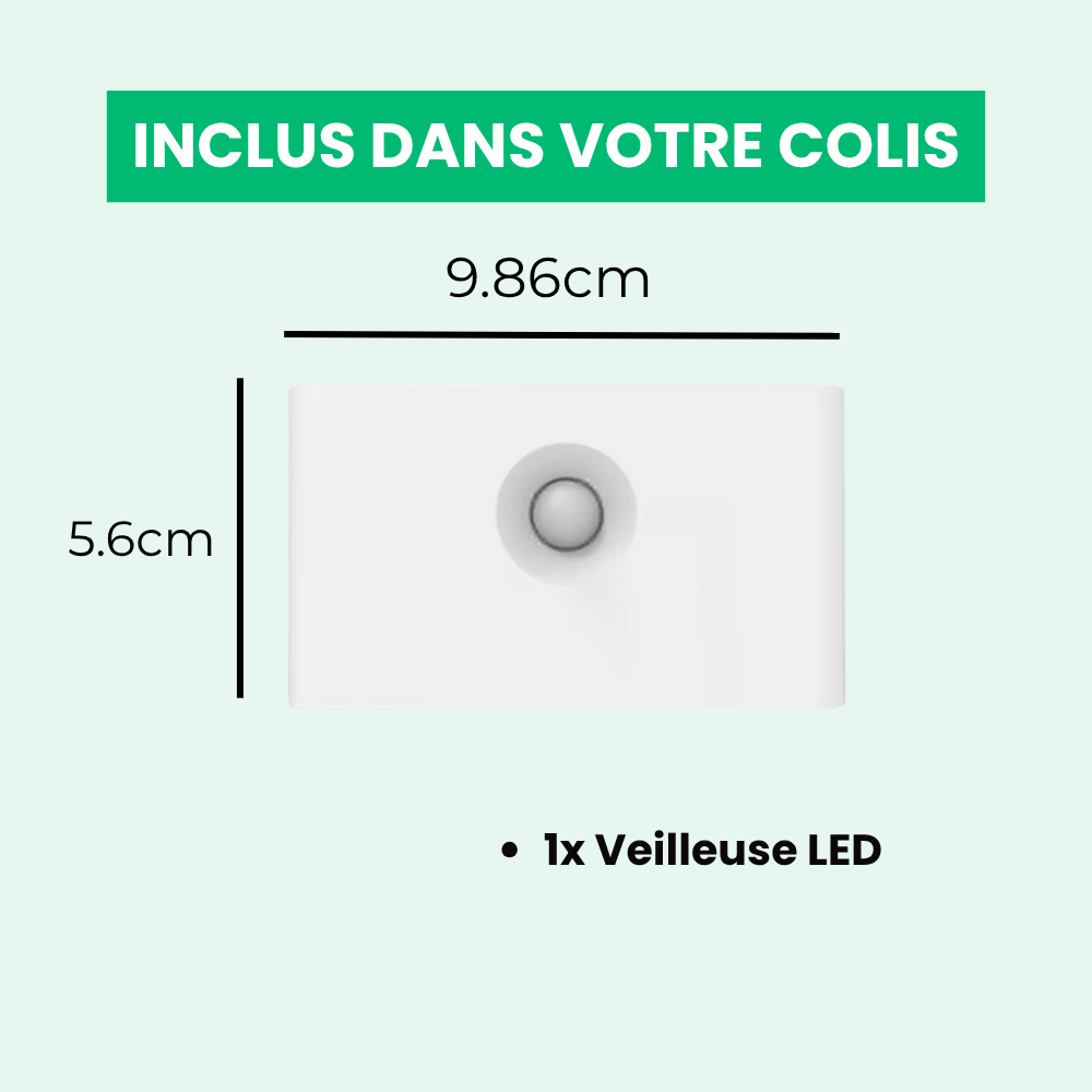 Luz noturna LED de indução sem fio