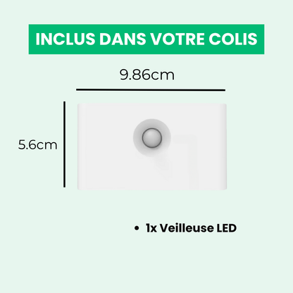 Luz noturna LED de indução sem fio