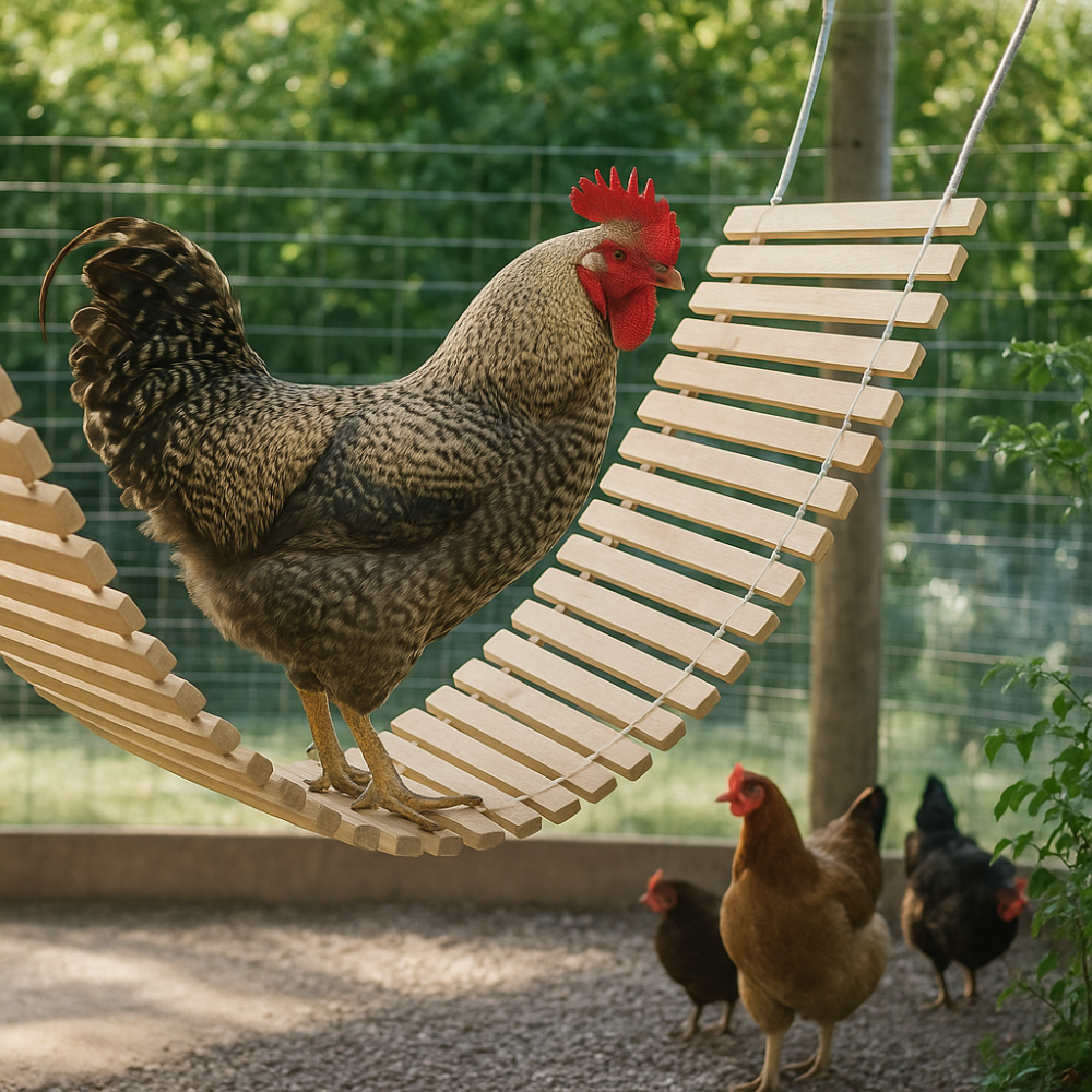 Baloiço Natural Suspenso para Frangos