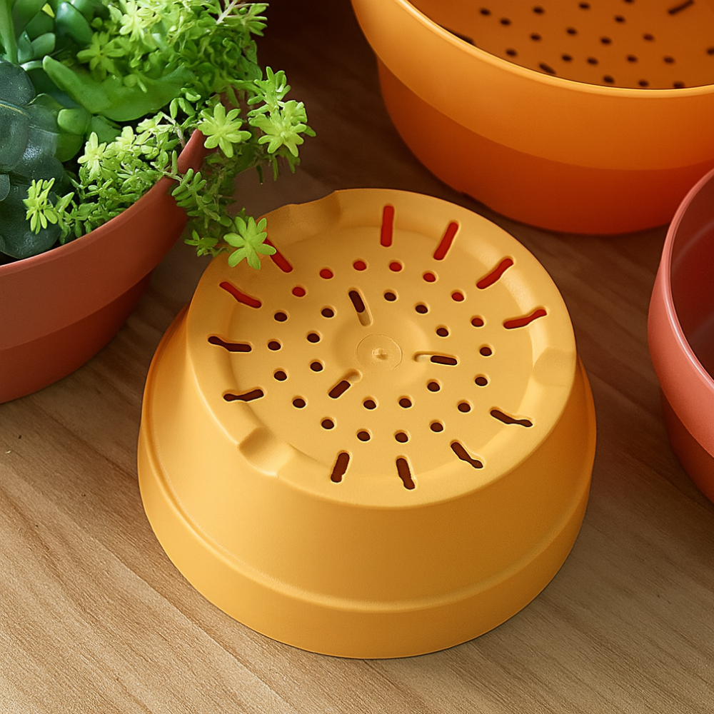 Vasos ecológicos de terracota (4 + 2 grátis)