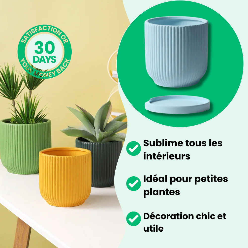 Vaso de flores de cerâmica elegante