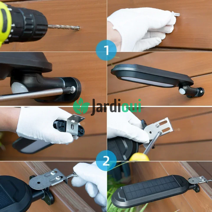 Luz de rua solar com sensor de movimento poderoso