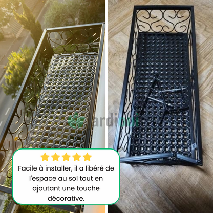 Suporte elegante para plantador de metal