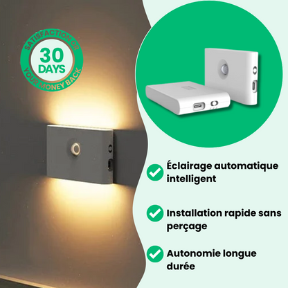 Luz noturna LED de indução sem fio