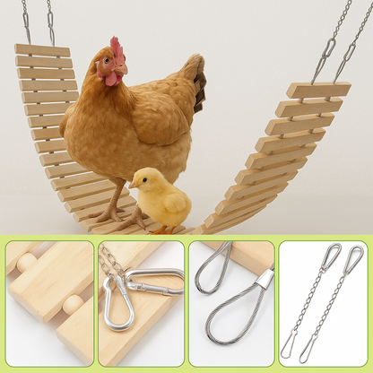 Baloiço Natural Suspenso para Frangos