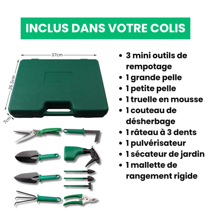 Kit d'outils de jardin multifonctions