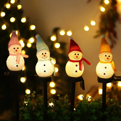 Bonhomme de Neige Lumineux Solaire