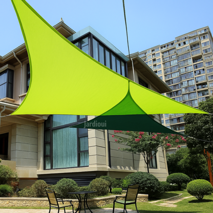 Vela de sombra triangular premium