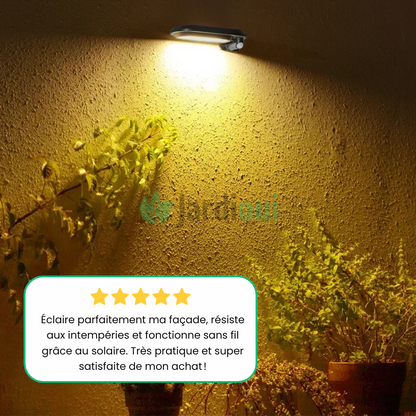 Luz de rua solar com sensor de movimento poderoso