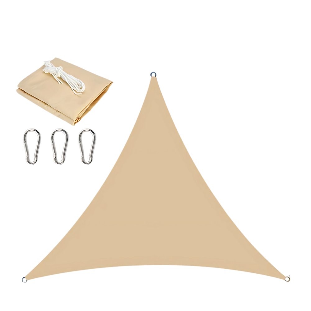 Vela de sombra triangular premium