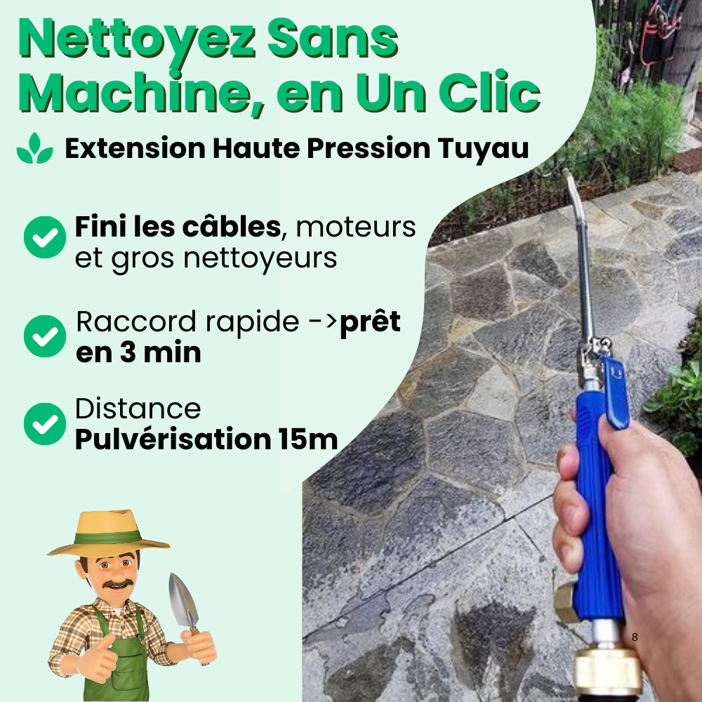 Extension de Tuyau de Jardin Haute Pression