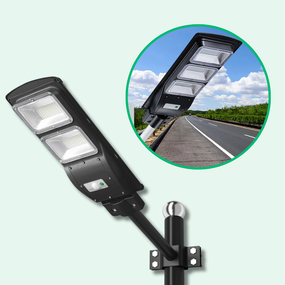 Lampadaire Solaire Extérieur Détecteur de Mouvement Ultra-Puissant