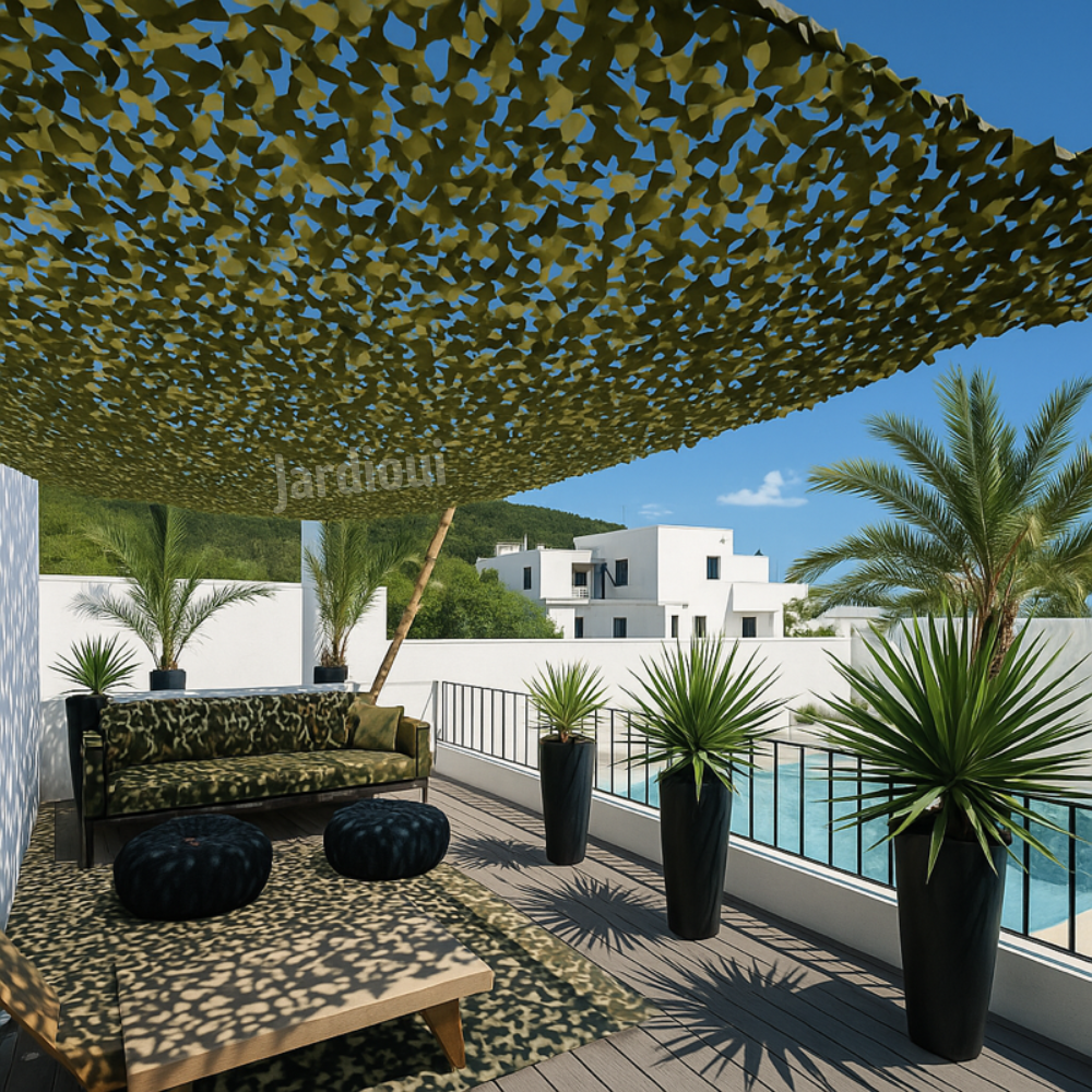 Voile d'Ombrage Camouflage Premium