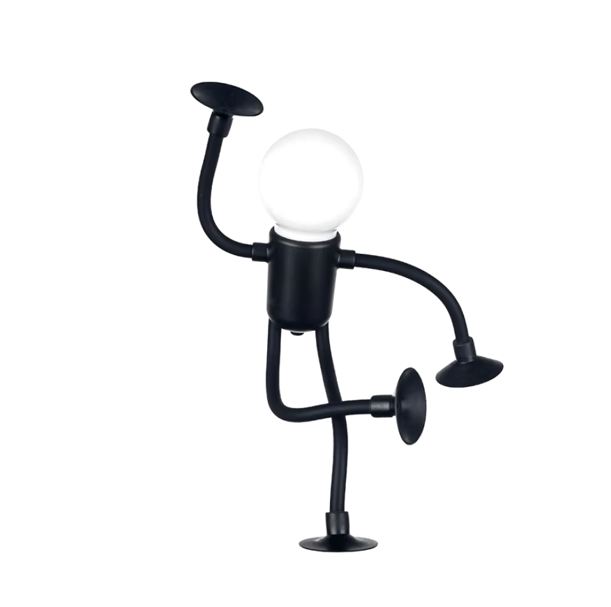 Jardioui 1 Lampe (34.90 €/ pcs) / Noir Lampe Personnage Flexible Originale