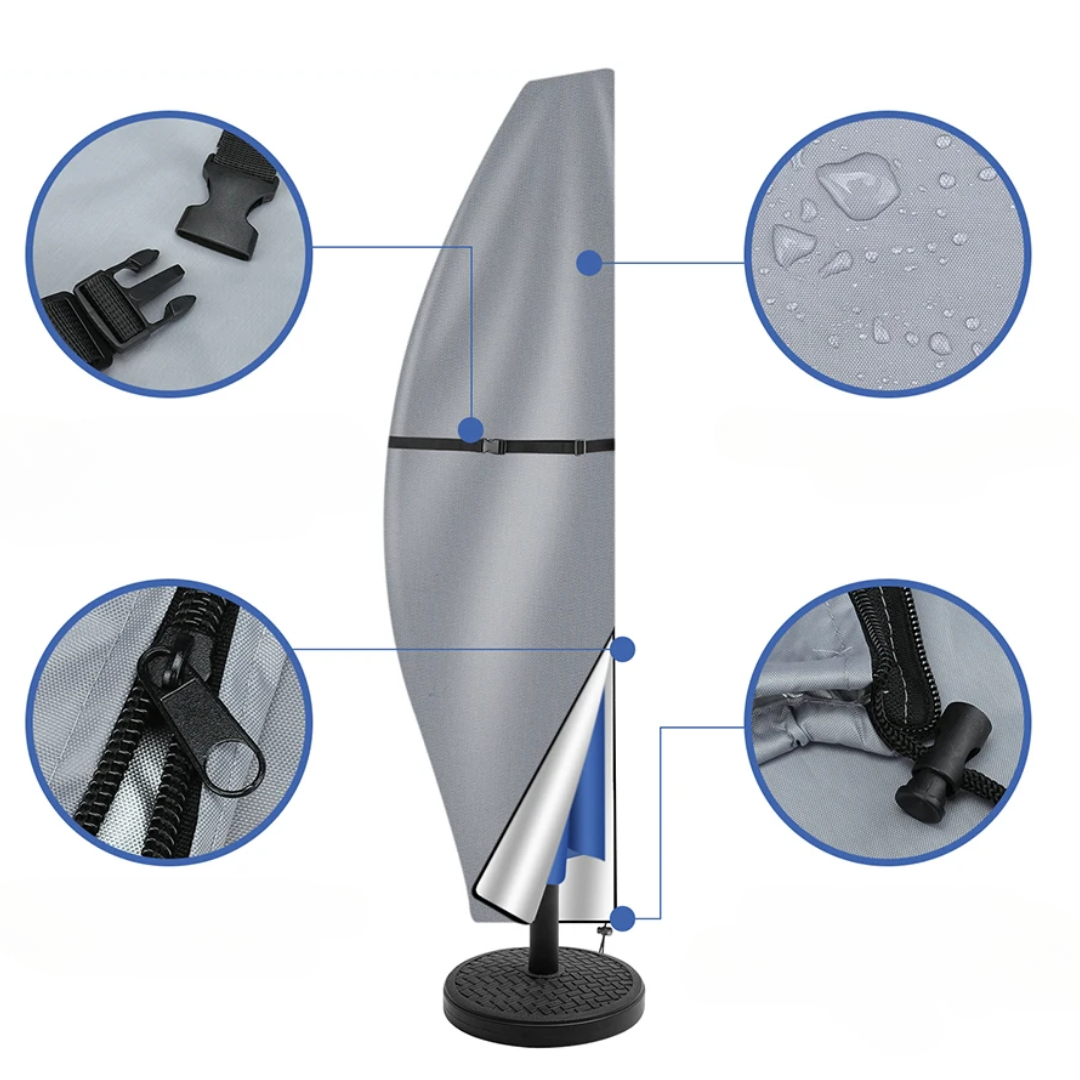 Jardioui Housse Parasol Déporté Premium