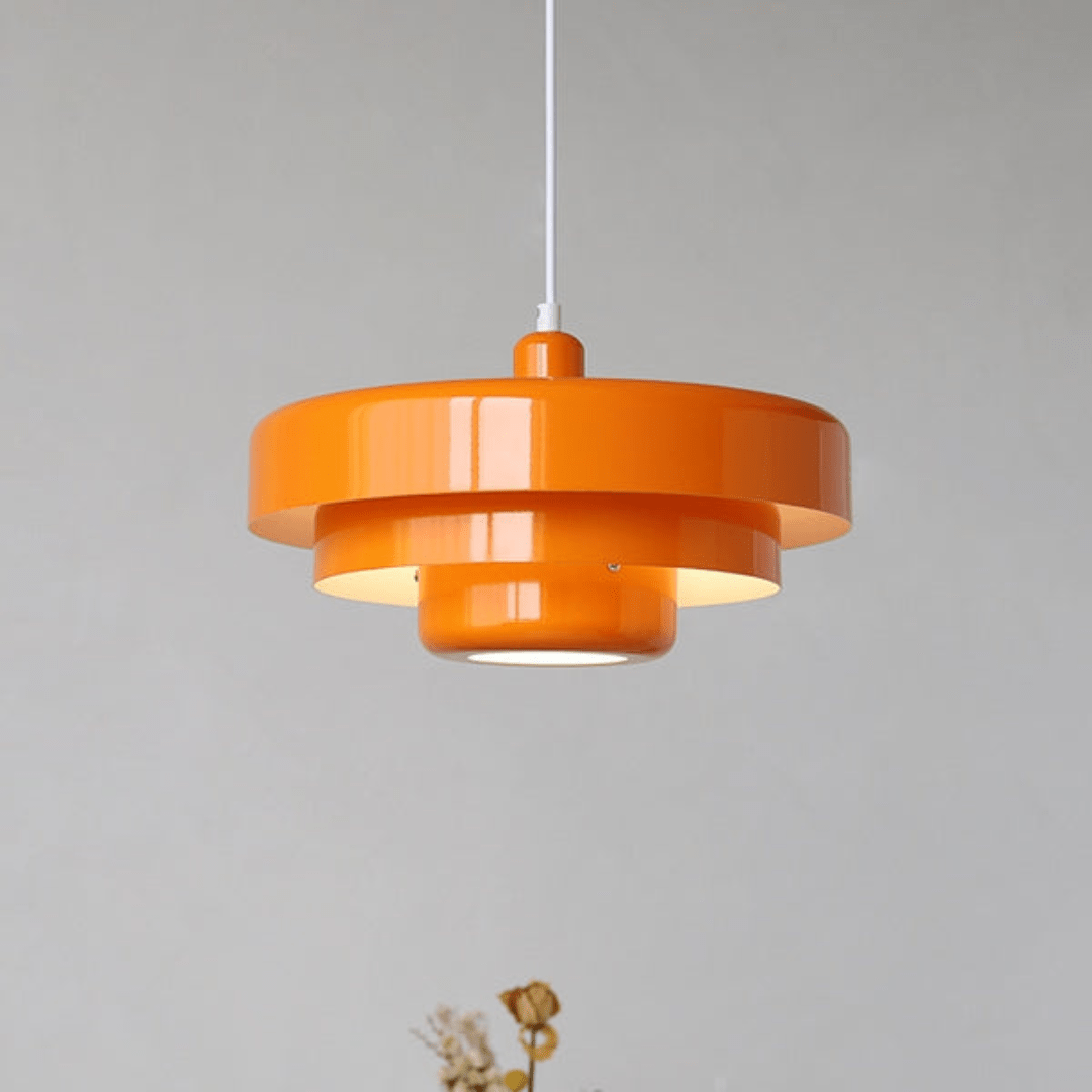 Jardioui Orange / Blanc froid Suspension Luminaire Vintage LED Sophistiquée