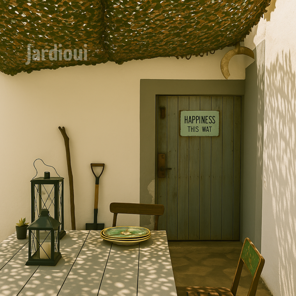 Jardioui Voile d'Ombrage Camouflage Premium