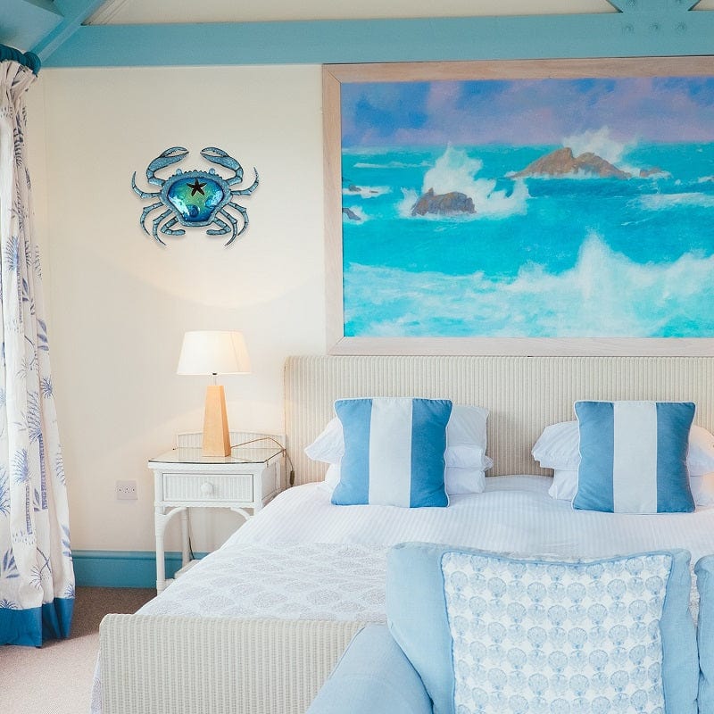 frJardioui Décoration Murale "Crabe & Coquillage"