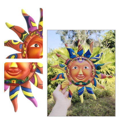 frJardioui Décoration Murale Extérieure "Soleil Inca"