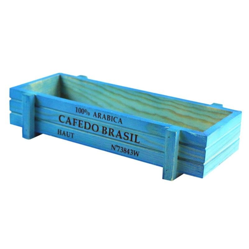 Jardioui Bleu Cache-pot design en bois